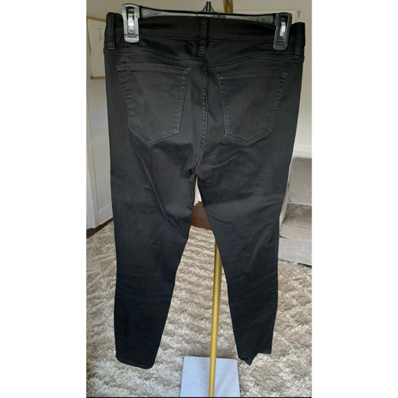 J. Crew Black Denim Skinny Jeans Toothpick High Rise 28 Clean Girl Streetwear - Picture 4 of 6